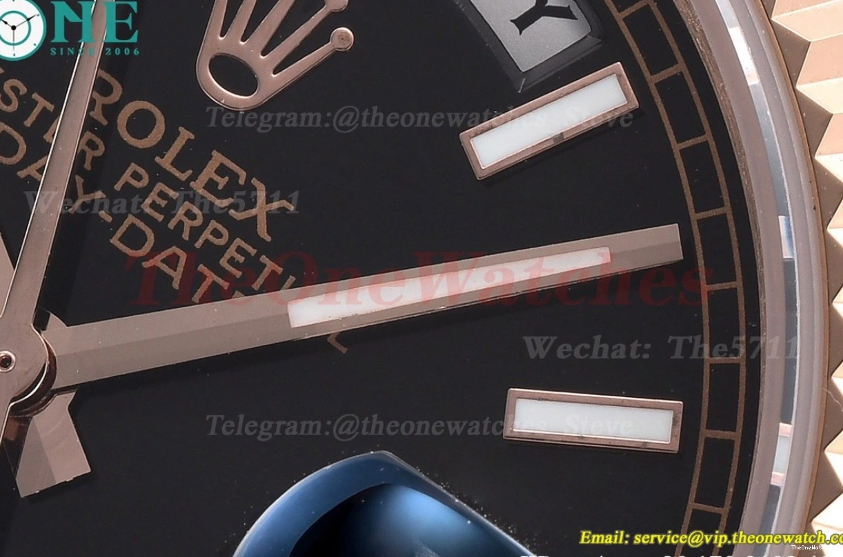 Daydate GDF MY8215 RG Black 40mm RG Dial 0319